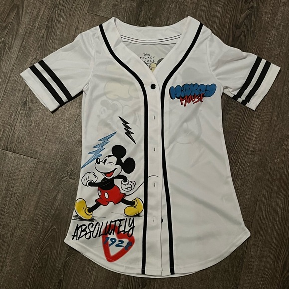 NWOT Mickey Mouse Baseball Jersey (S) - Picture 1 of 5